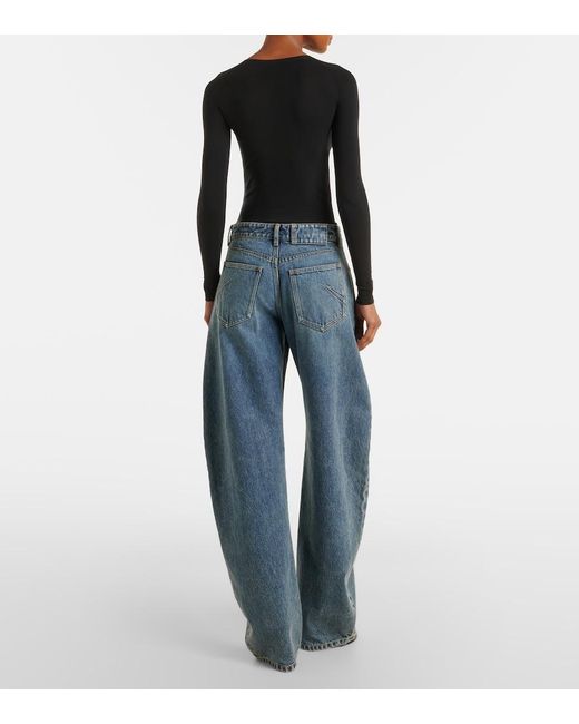 Alaïa Blue Barrel-Leg Jeans
