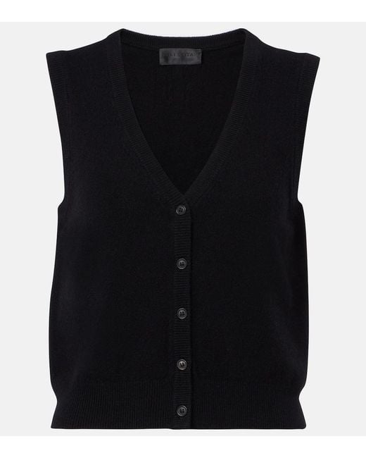 Nili Lotan Black Porter Cashmere Sweater Vest