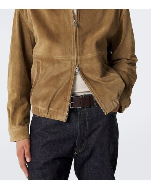 Arma Brown Maddox Suede Blouson Jacket for men