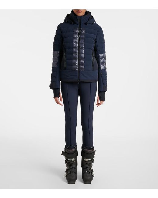 Toni Sailer Blue Theodora Belted Stirrup Ski Pants