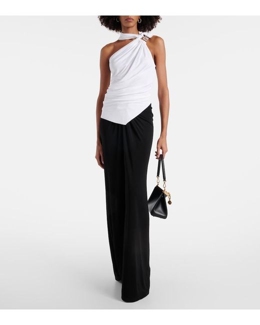Christopher Esber White Bezel Quartz Draped Top
