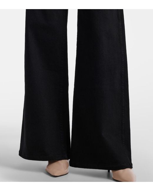Khaite Blue Dane High-Rise Wide-Leg Jeans