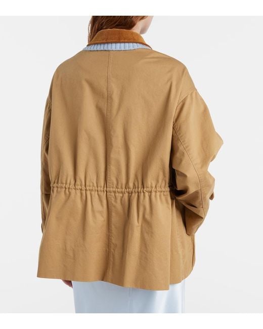 Dorothee Schumacher Brown Cotton Field Jacket