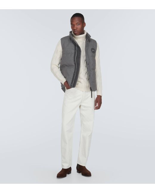 Canada Goose Gray Garson Wool-blend Vest for men