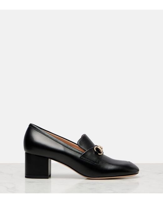 Gucci Black Loafer Pump With Horsebit, Size 34 It