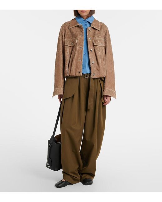 Loewe Brown Leather Jacket