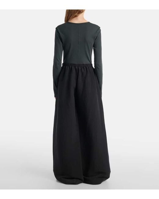 The Row Blue Weite Hose Bellana Aus Seide