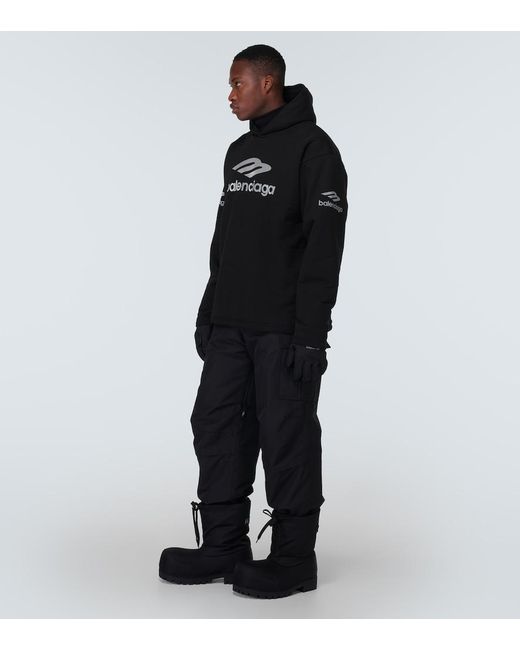 Balenciaga Black Alaska Nylon Ankle Boots for men