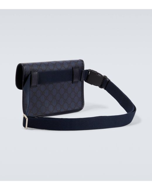 Gucci Blue Ophidia GG Small Canvas Belt Bag for men