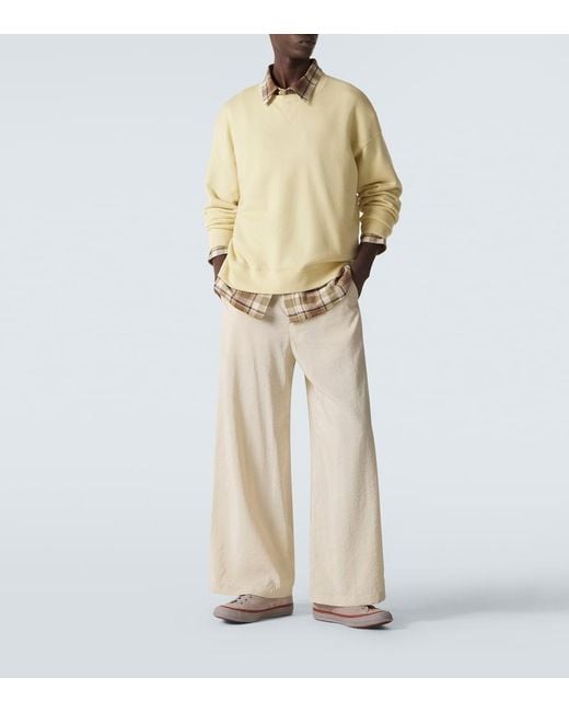 Visvim Natural Jumbo Wool And Cotton Sweatshirt for men