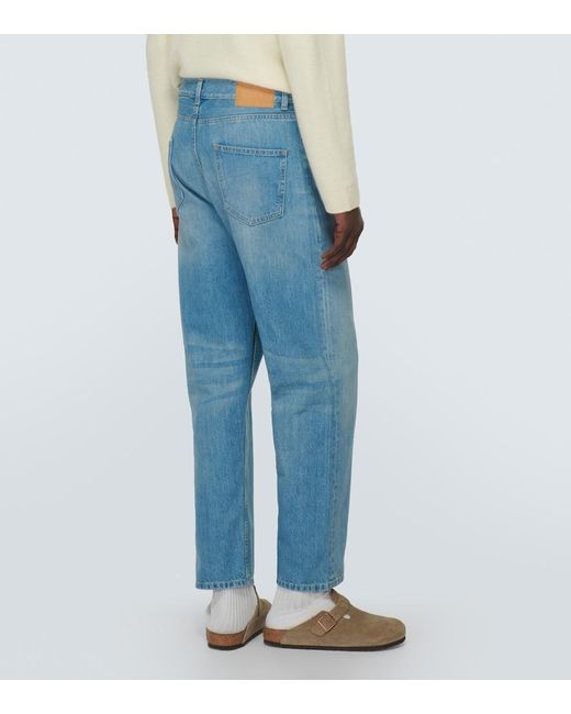 Alanui Blue Kerala Mid-Rise Straight Jeans for men