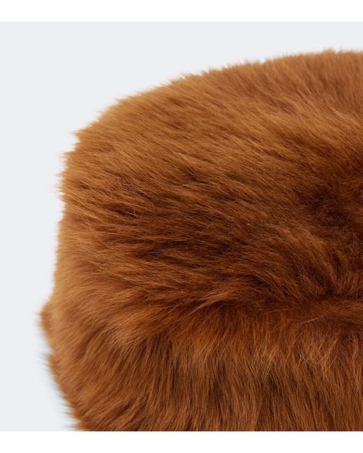 Cappello di Saint Laurent in Brown