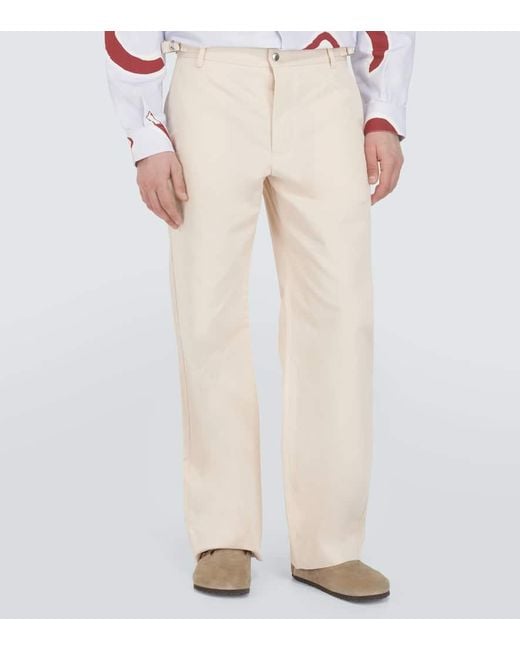 Pantalones Le Pantalon Jean De Algodon Y Lino Jacquemus de hombre de color Natural