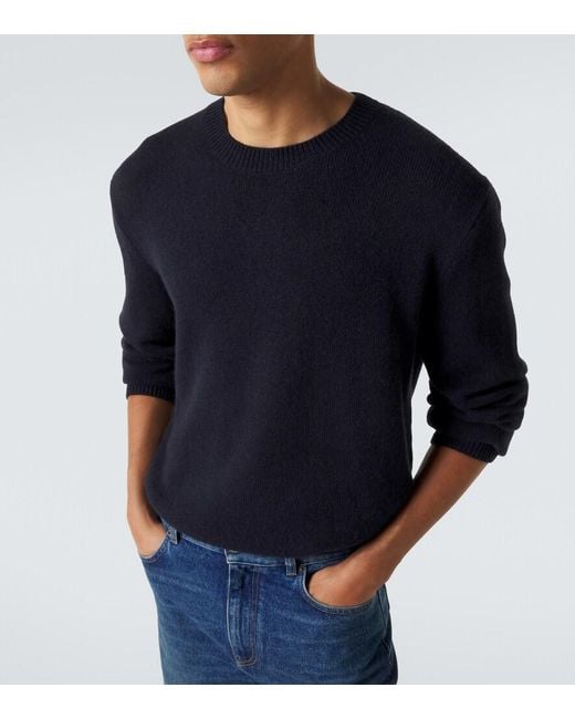 The Row Blue Cyrus Cashmere And Alpaca Sweater for men