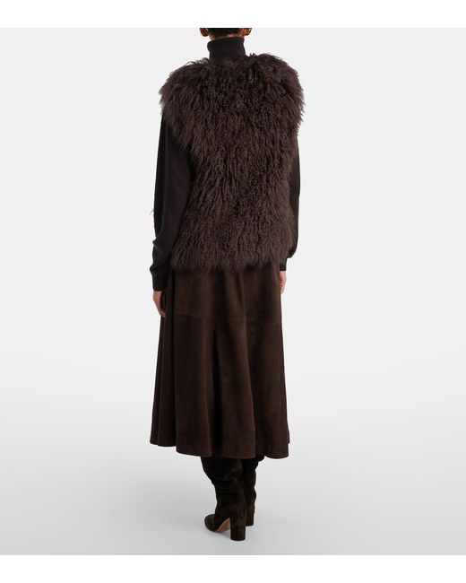 Chaleco De Borrego Yves Salomon de color Black