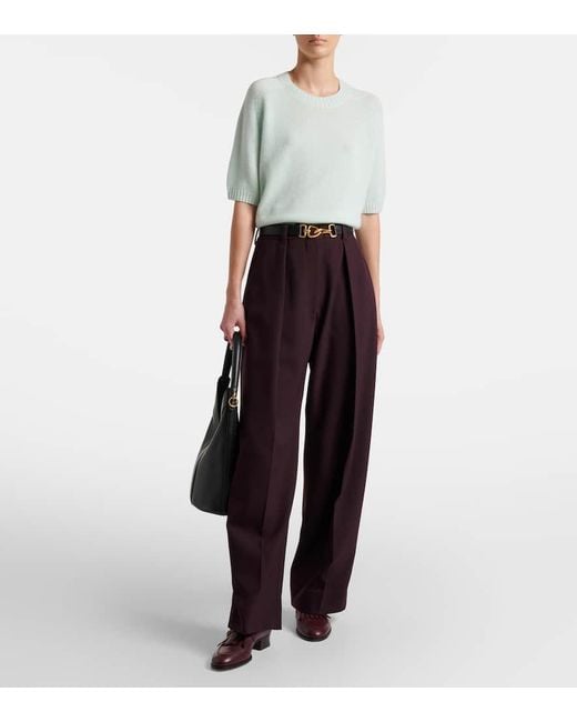 Jersey De Cachemir Jardin Des Orangers de color White