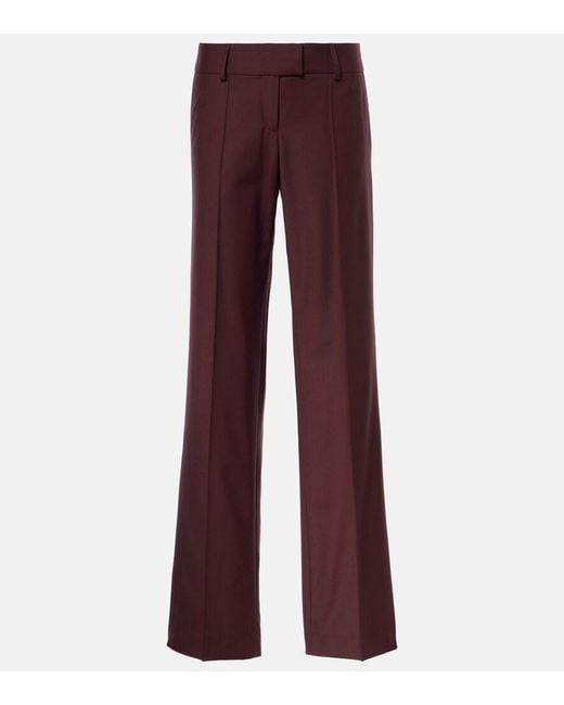 AYA MUSE Purple Deneva Wide-Leg Pants