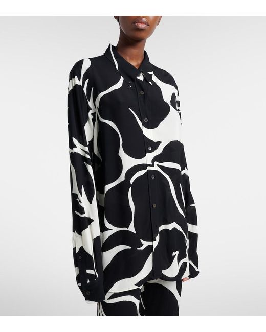 Dries Van Noten Black Printed Shirt