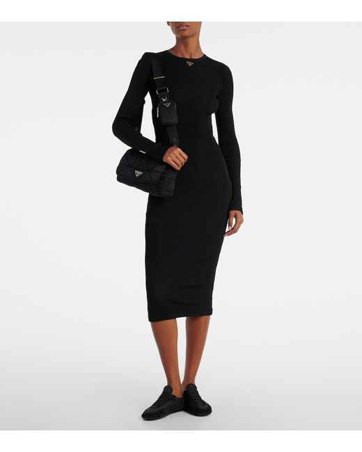 Borsa A Spalla di Prada in Black