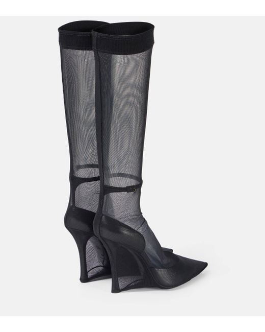 Givenchy Black Show Stocking Leather Pumps