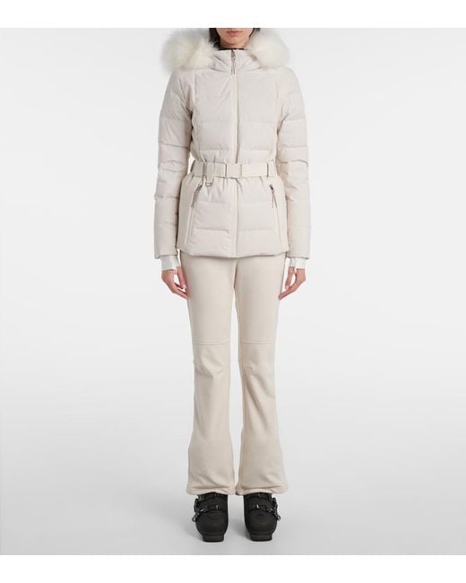 Yves Salomon White Flared Ski Pants