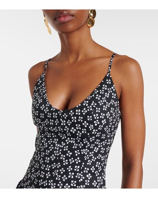 Vestido Midi Dena En Popelin De Algodon Staud de color Blue