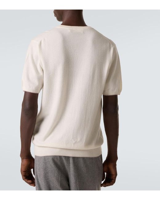 arch4 White Mr Chichester Cashmere Sweater for men