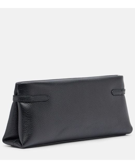 Brunello Cucinelli Black Small Leather Clutch