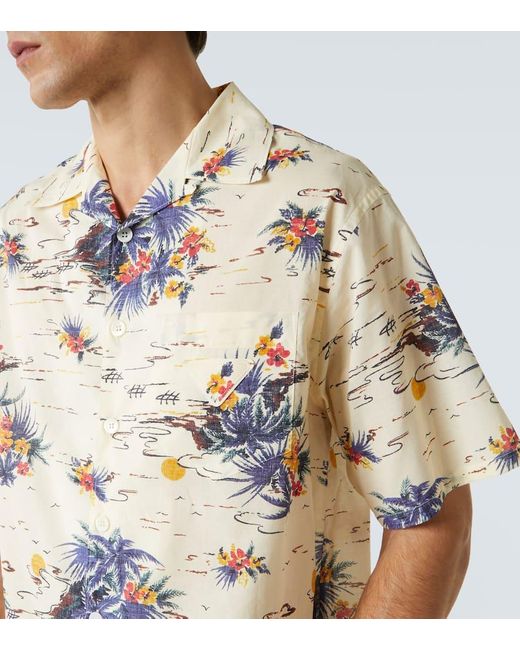 Chemise En Coton A Fleurs Prada pour homme en coloris Multicolor