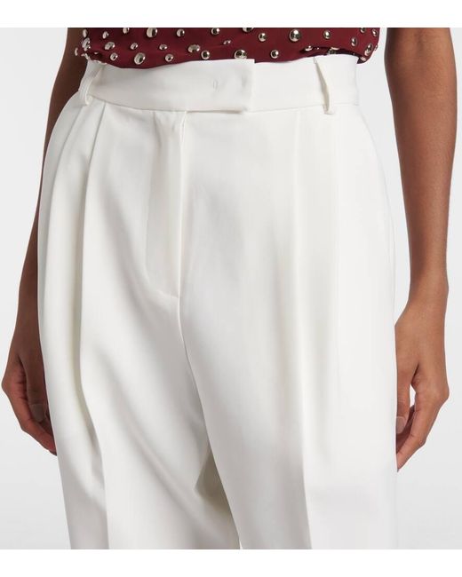 Frankie Shop White Bea High-Rise Straight Pants