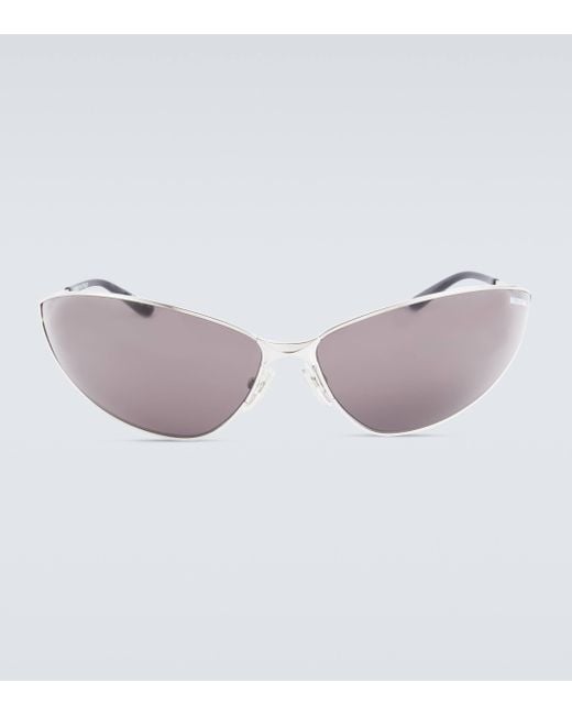 Balenciaga Pink Razor Cat-eye Sunglasses for men