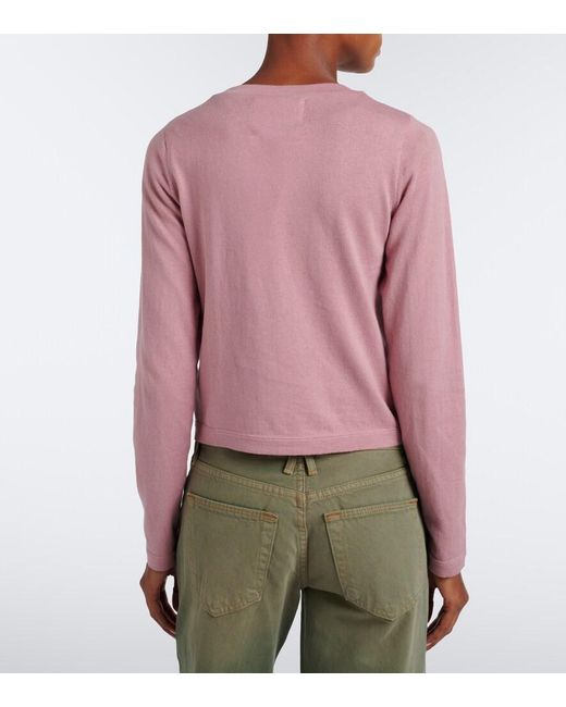 Extreme Cashmere Pink N°451 Lisa Cotton And Cashmere T-Shirt