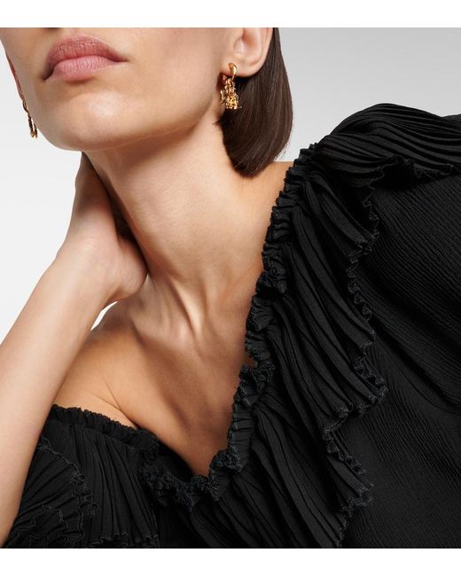 Saint Laurent Metallic Cassandre Lucky Charm Drop Earrings