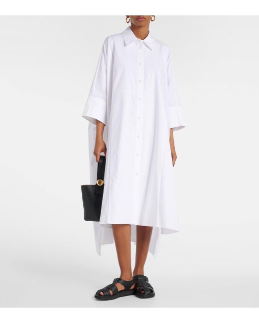 Robe chemise Dania en coton Joseph en coloris White