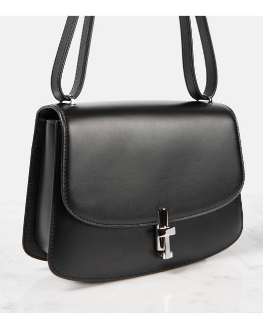 The Row Black Leather Sofia 10 Bag