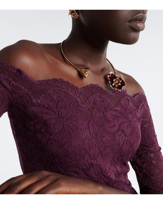 Rabanne White Floral Cuff