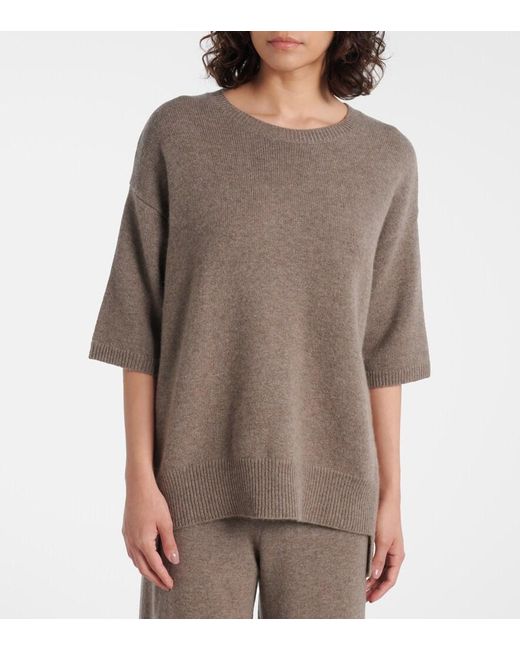 Lisa Yang Natural Mila Oversized Cashmere Sweater