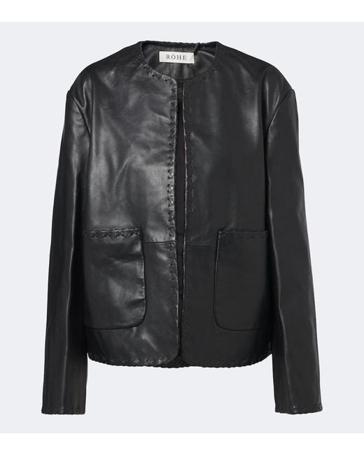 Rohe Black Leather Jacket