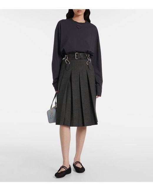 Prada Black Mesh Ballerina
