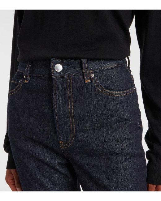 Totême  Blue High-Rise Slim Jeans