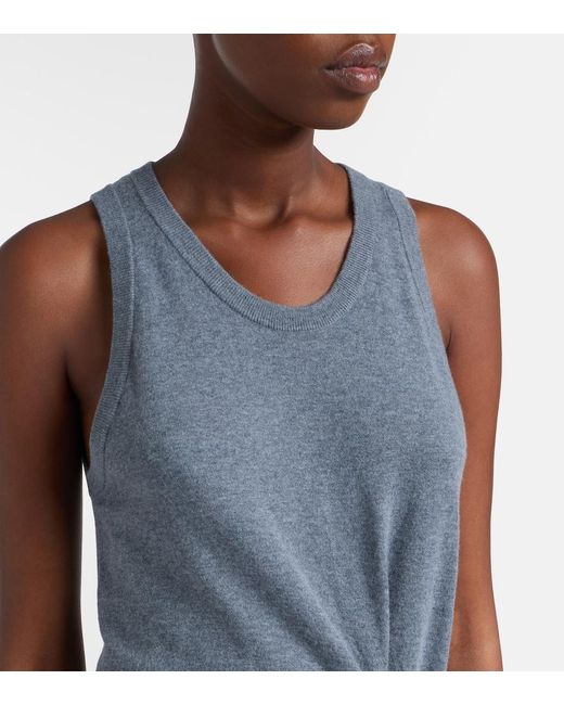 Lisa Yang Gray Angeline Cotton And Cashmere Maxi Dress