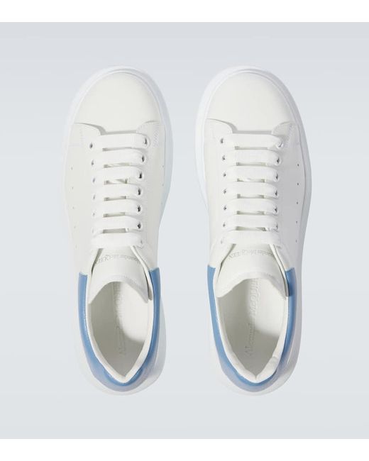 Alexander McQueen Sneakers Oversized aus Leder in Blue für Herren
