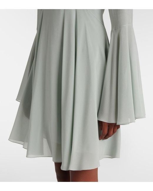 Chloé Blue Silk Chiffon Minidress