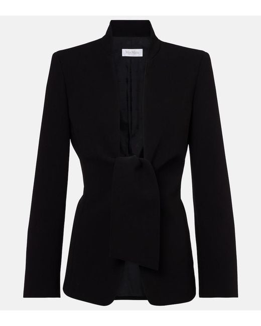 Max Mara Black Ghiotto Cady Blazer