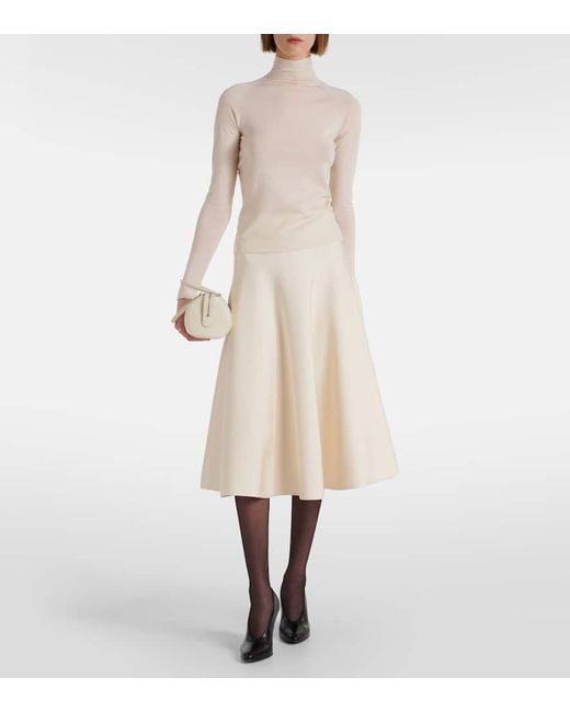 Falda Midi Harley De Punto The Row de color White
