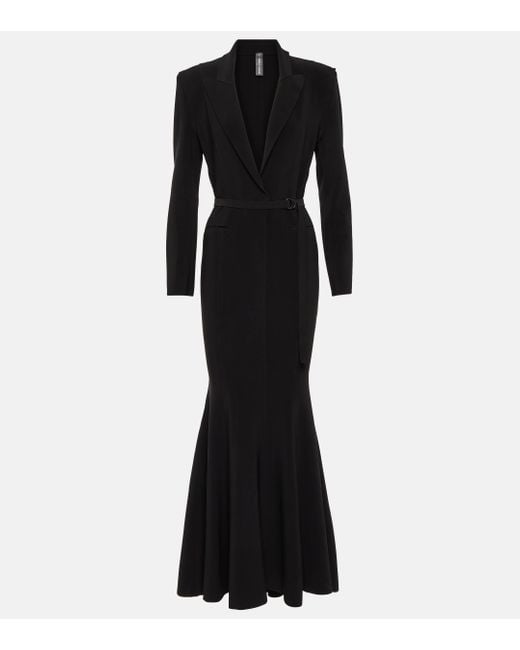 Norma Kamali Black Jersey Maxi Dress