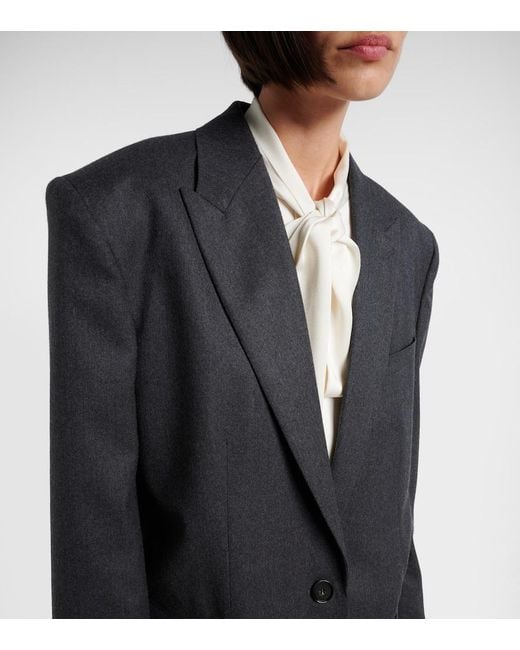 Stella McCartney Black Iconic Wool Flannel Blazer
