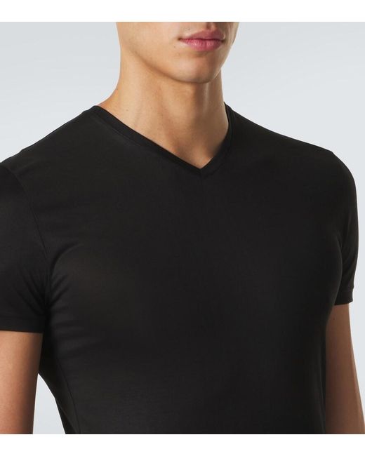 Gucci Black Silk Jersey T-Shirt for men
