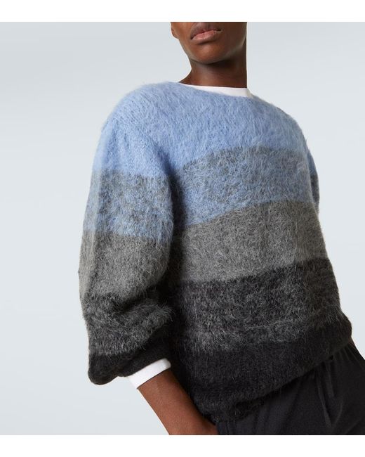 The Elder Statesman Blue Thistle Alpaca And Wool-Blend Sweater for men
