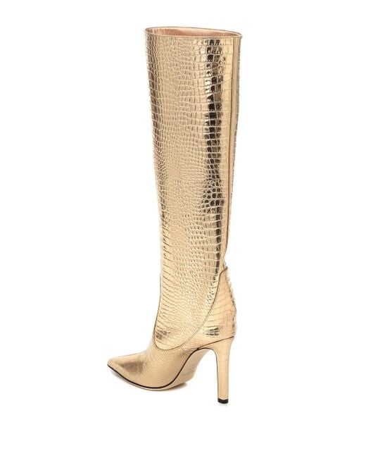 jimmy choo gold boots